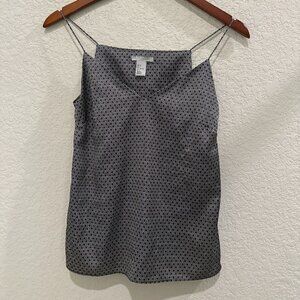 H&M Women's Gray Casual Spaghetti Straps Symmetry Tank Top Size 2